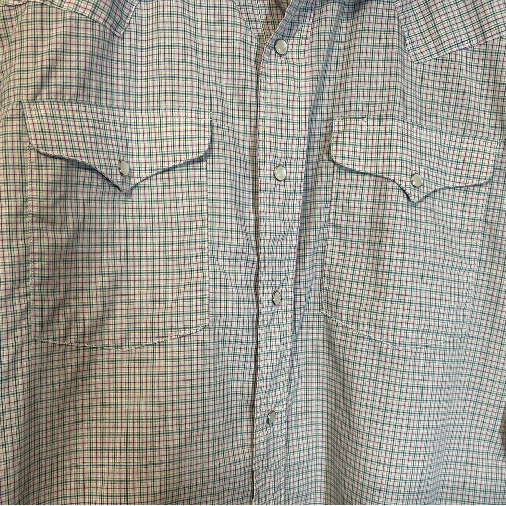 Panhandle Slim Pearl Snap Shirt 15.5/35 Plaid Medium - Picture 5 of 11